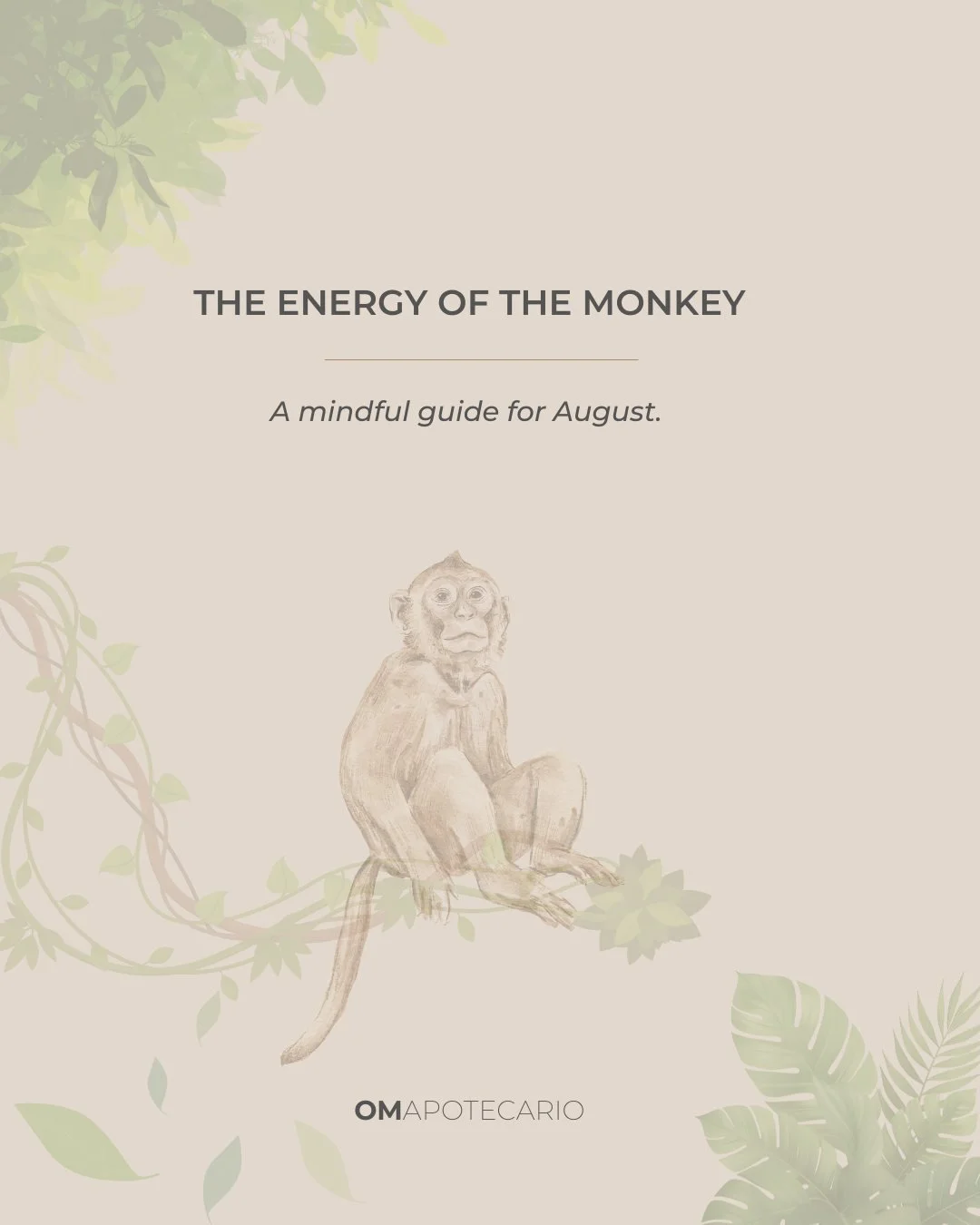 THE ENERGY OF THE MONKEY 🐒

Every month carries a different rhythm.

This August, the Monkey reminds us that growth doesn&rsquo;t always come from working harder&mdash;it often comes from thinking differently.

Stay curious.
Adapt with grace.
Commun
