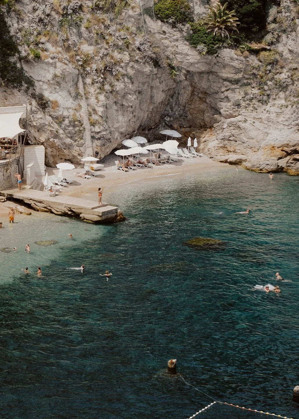 Bellevue beach in Dubrovnik Croatia