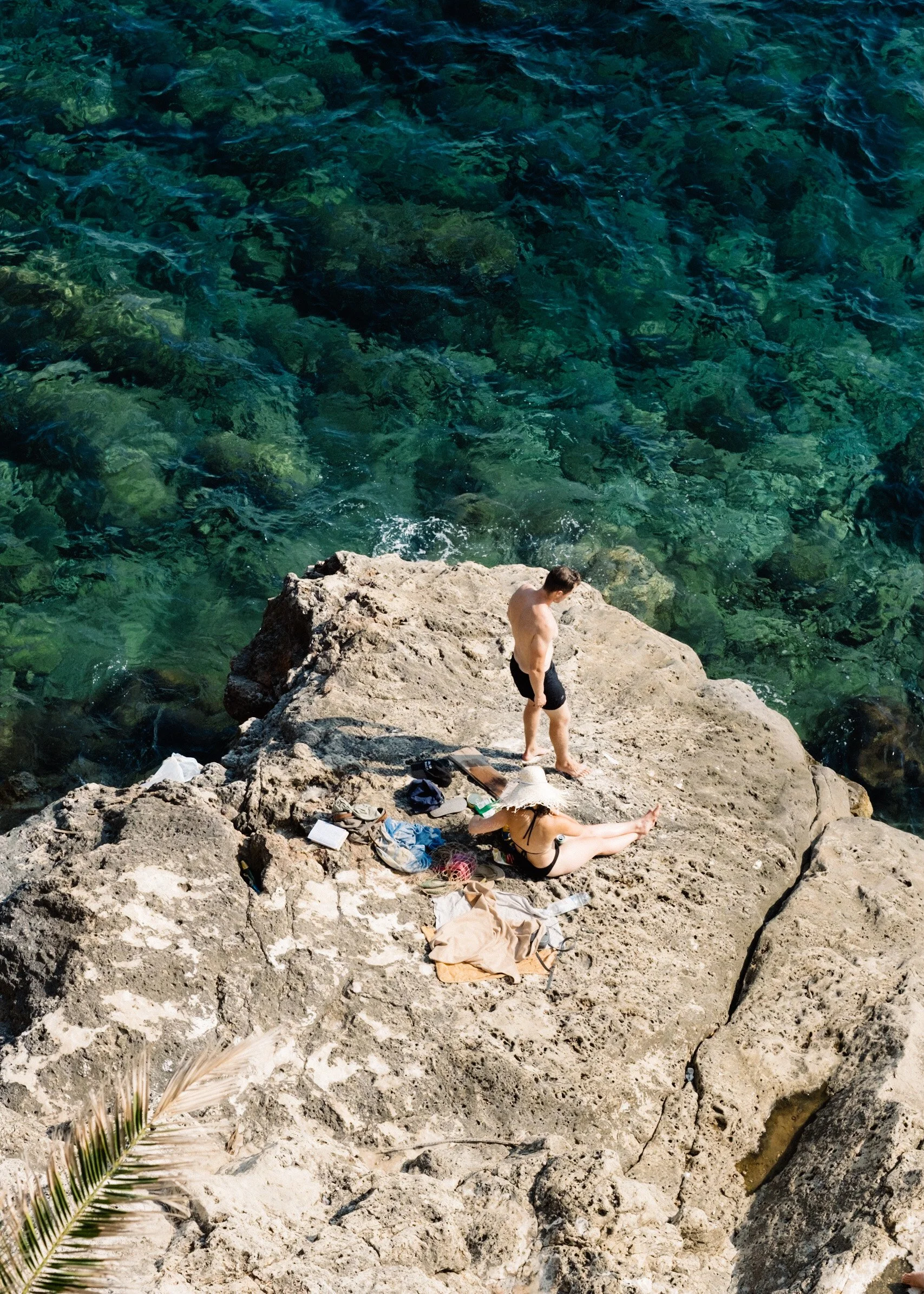 Basking on the rocks in Dubrovnik