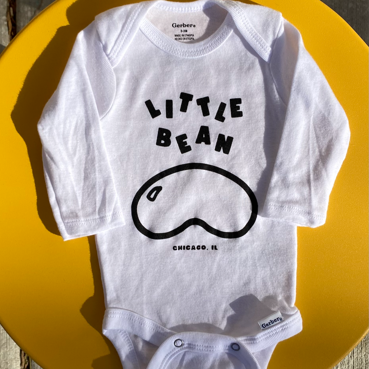 Long Sleeve Little Bean Onesie