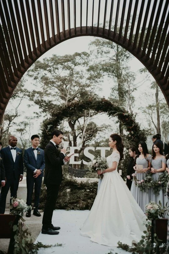 大溪威斯丁的戶外證婚佈置