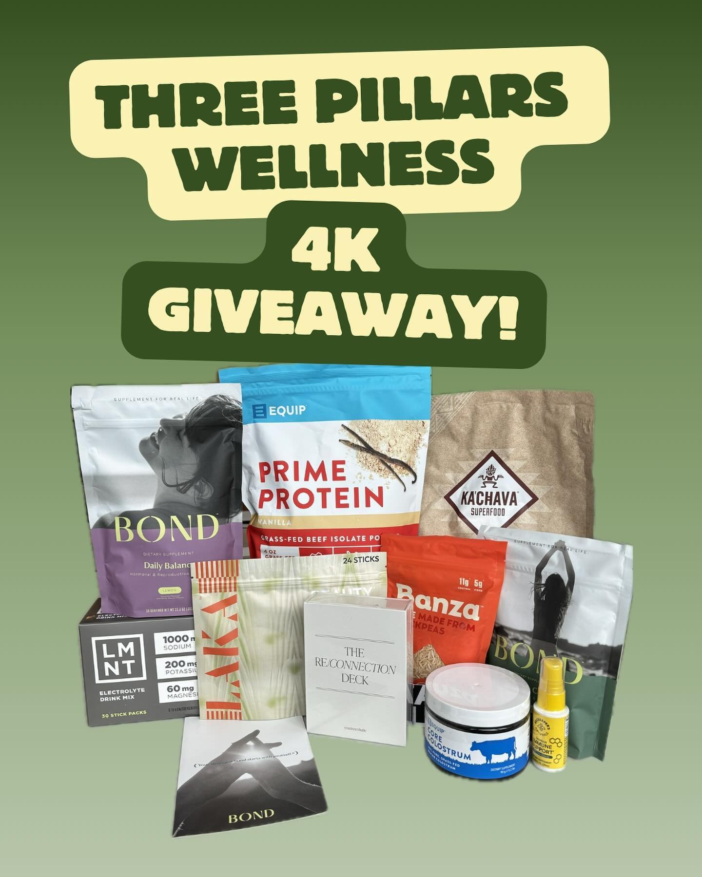 GIVEAWAY ✨
LIKE POST!
FOLLOW @THREE_PILLARS_WELLNESS
TAG A FRIEND IN COMMENTS = 1 ENTRY
STORY SHARE &amp; TAG @three_pillars_wellness = 2 ENTRIES
Good luck ✨✨✨ USA only