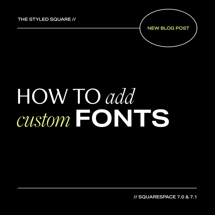 How to add your own custom fonts to Squarespace with CSS (7.0 & 7.1 ...