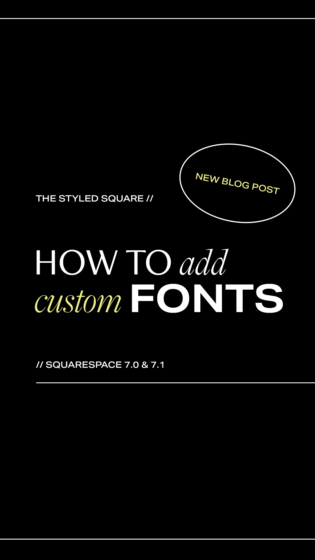 How to add your own custom fonts to Squarespace with CSS (7.0 & 7.1 ...