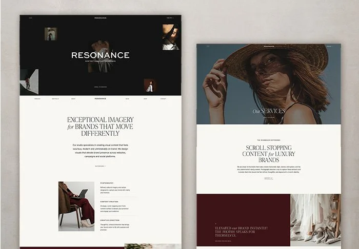 Persona: Squarespace 7.1 Website Template for Photographers and Content Creators