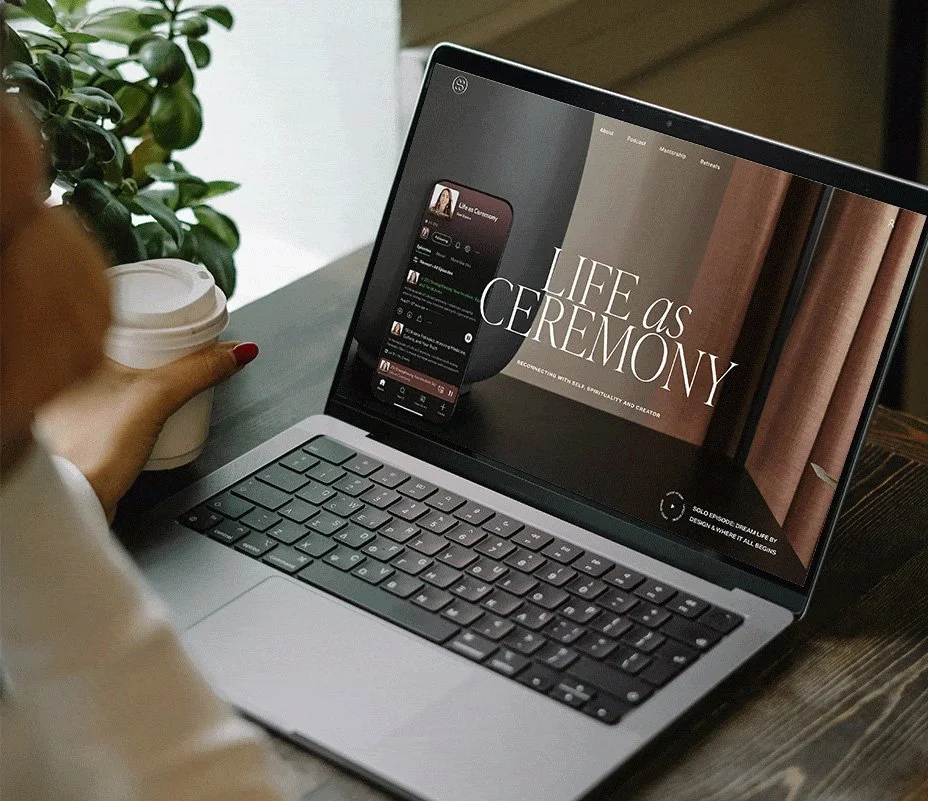 Custom Squarespace website design example by The Styled Square