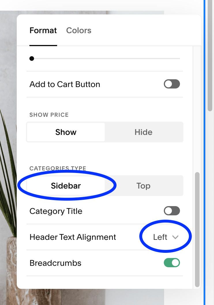 How to add a sticky categories sidebar to your Squarespace 7.1 shop ...