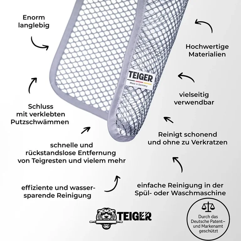 Teiger - Schonende Reinigung von allen Backutensilien