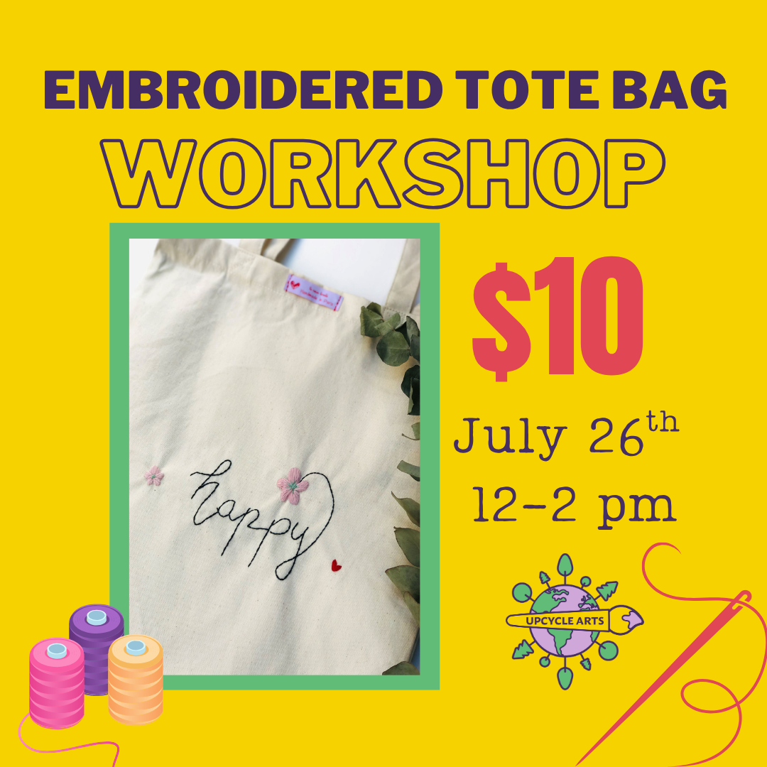 Embroidered Tote Bag Workshop
