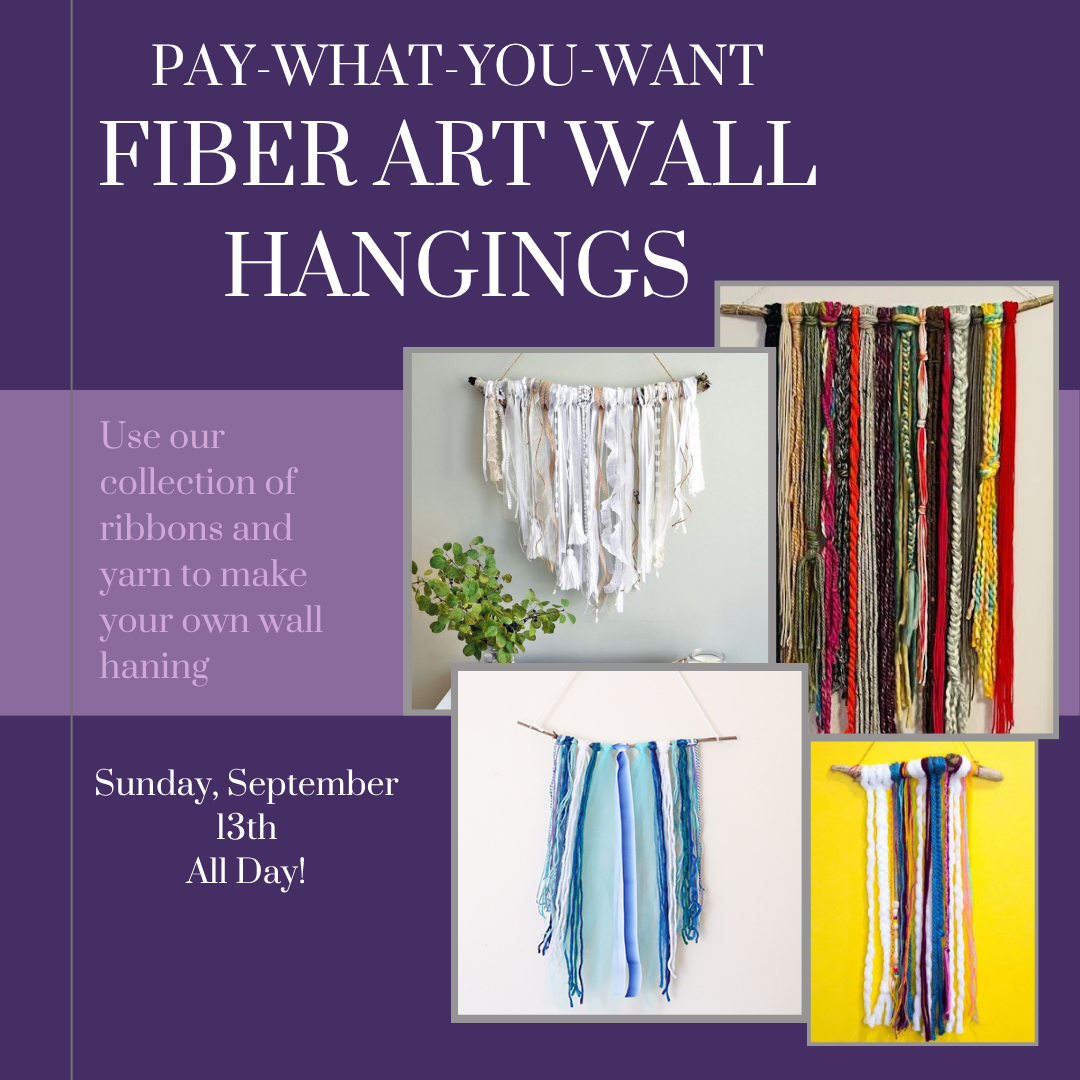 Pay-What-You-Want Fiber Art Wall Hangings