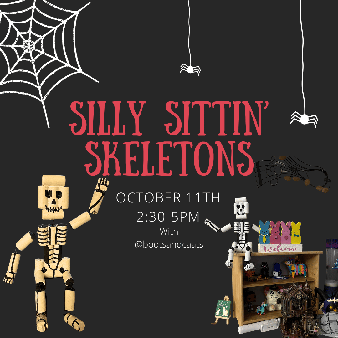 Silly Sittin' Skeletons