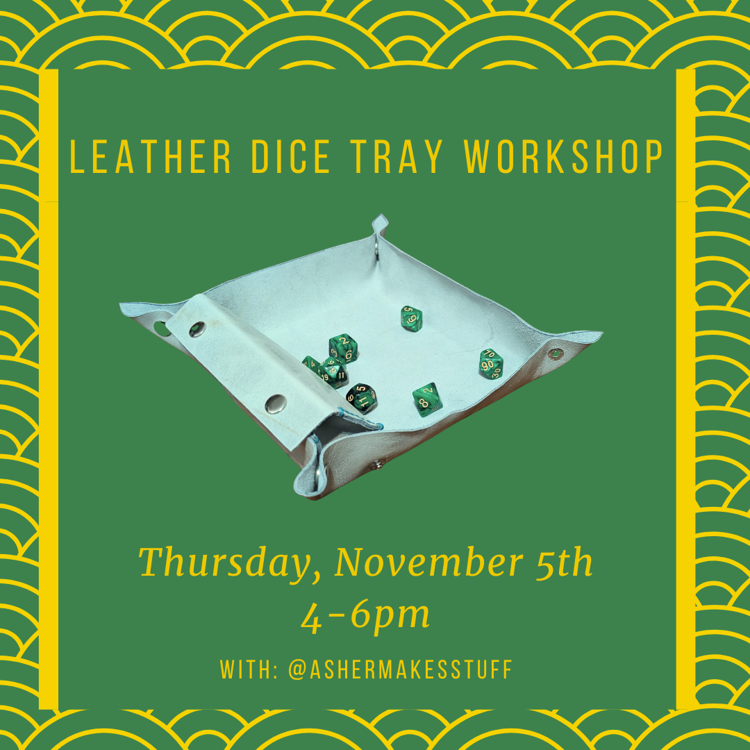 Leather Dice Tray Workshop