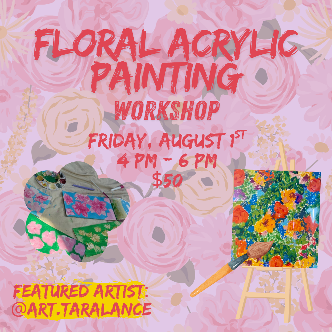 Floral Acrylic Painting Workshop