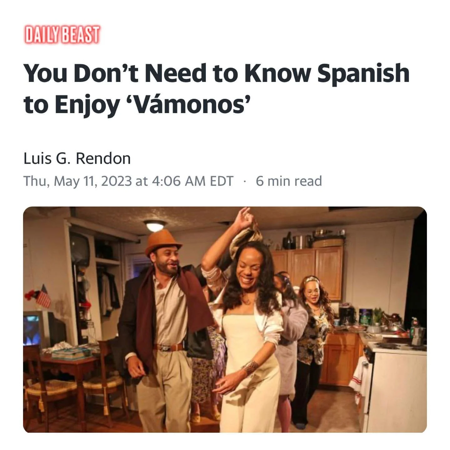 Here are a few highlights from our review + interview with @thedailybeast ✨

So grateful Louie came out to see the show and had such a great experience. Word of mouth is such a powerful tool&mdash; please keep sharing and elevating the work. This tea