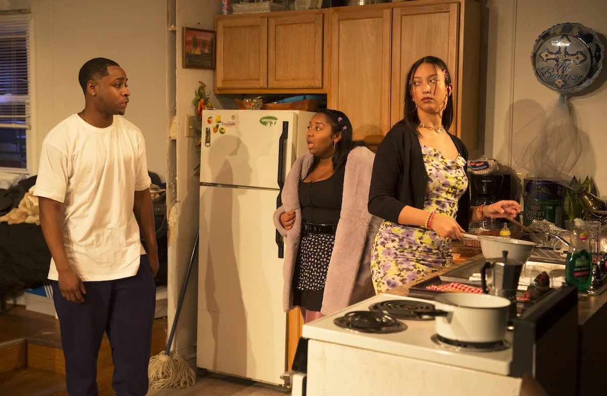  Denzel Rodriguez (Edward), Kiará Lauren (Juli) and Angela Reynoso (Yoira)  Photo by Carol Rosegg 