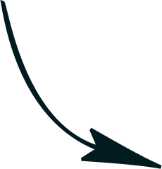 A black arrow pointing downward against a white background.