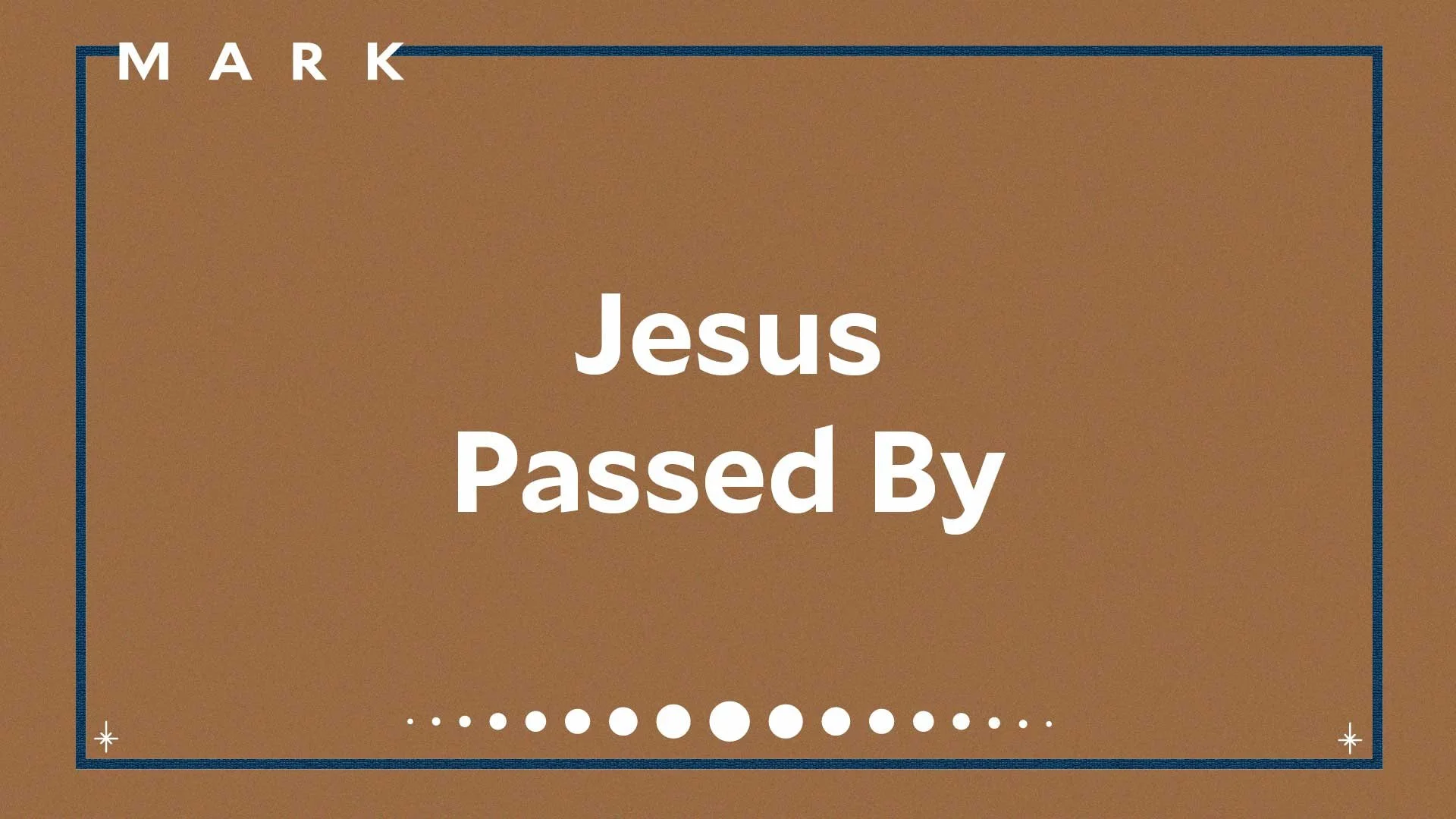 Jesus Passed By