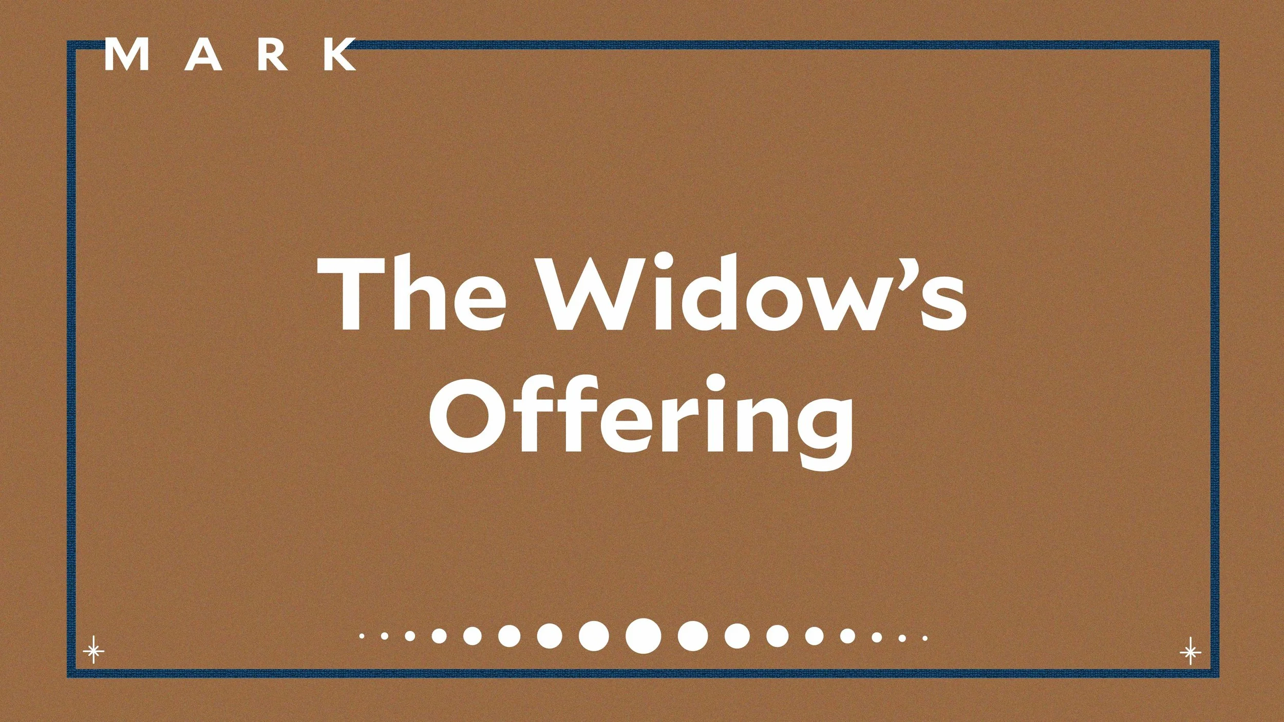 The Widow's Offering