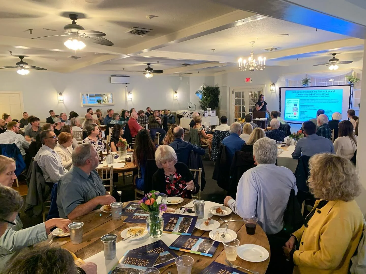 Packed house to celebrate the incredible efforts of Newport Downtown Development! @newport.vermont accomplished SO much this past year and they have the energy and vision to do even more! A true inspiration for @vermonts_northeast_kingdom