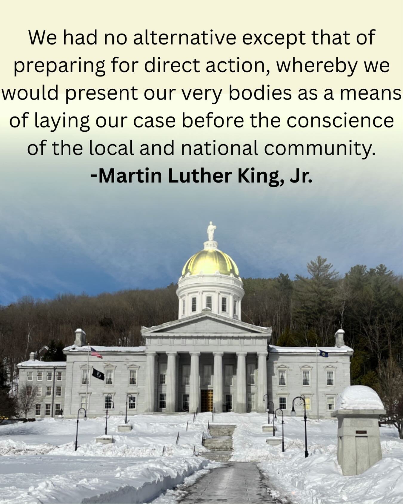 Today, we take inspiration from Dr. Martin Luther King, Jr. and his call to action rooted in courage, collective voice, and conscience.

We&rsquo;re preparing for NEK Day at the Statehouse on January 22, when we&rsquo;ll show up for our region and ad