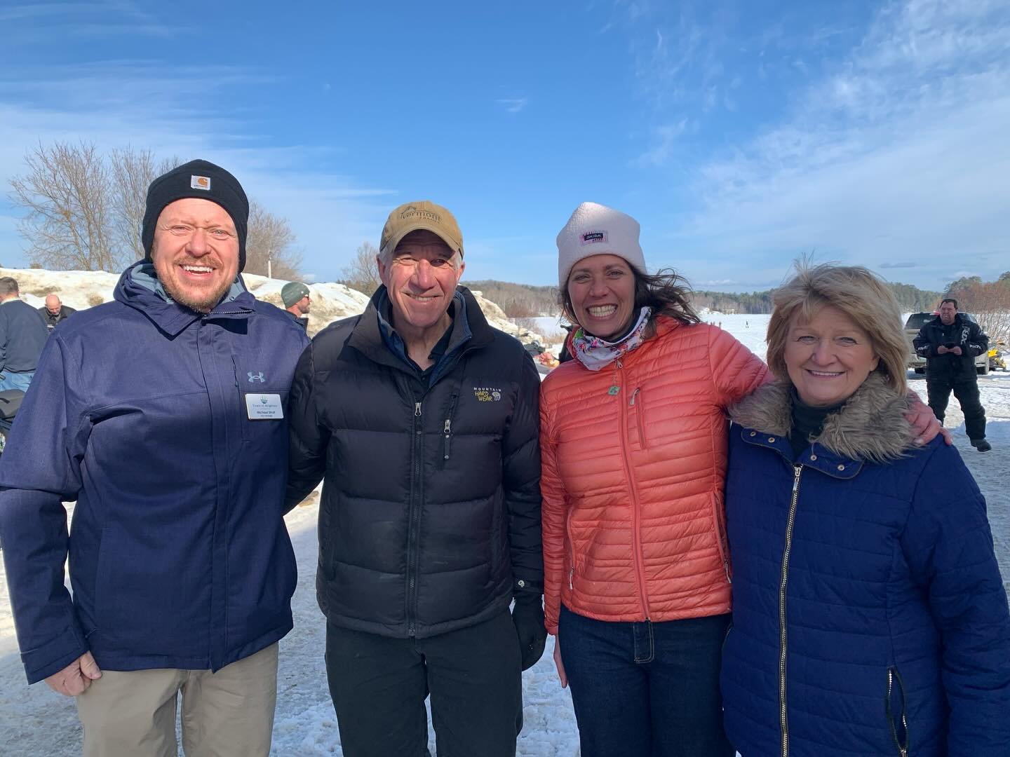 Part 2 of Governor @philscottvt Capital for a Day in Essex County brought some true NEK adventure as he zoomed into @islandpondofficial on the @vtvast trails! 

@nekcollaborative&rsquo;s Abby Long joined Board member Jeanne Gervais and Brighton Town 