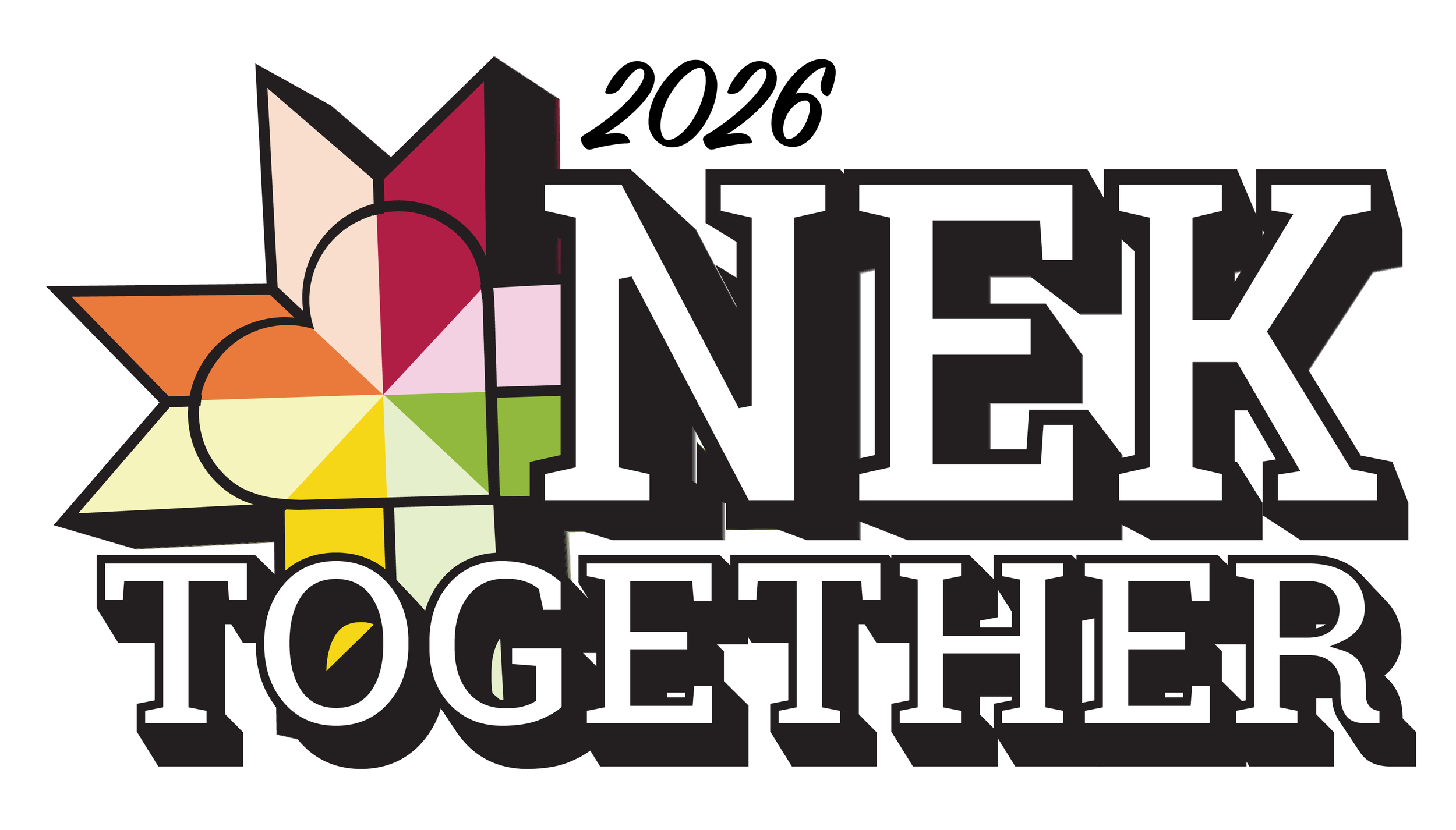 NEK Together logo with a heart