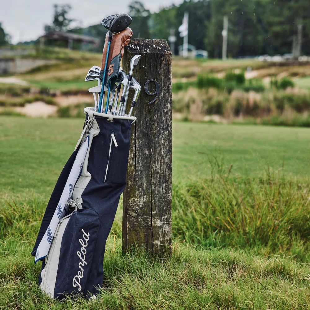 Heritage Sunday Bag - Navy — PENFOLD GOLF UK