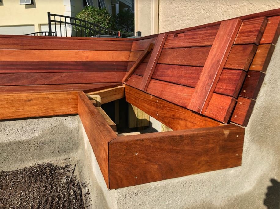 Hardwood Bench With Storage.JPG