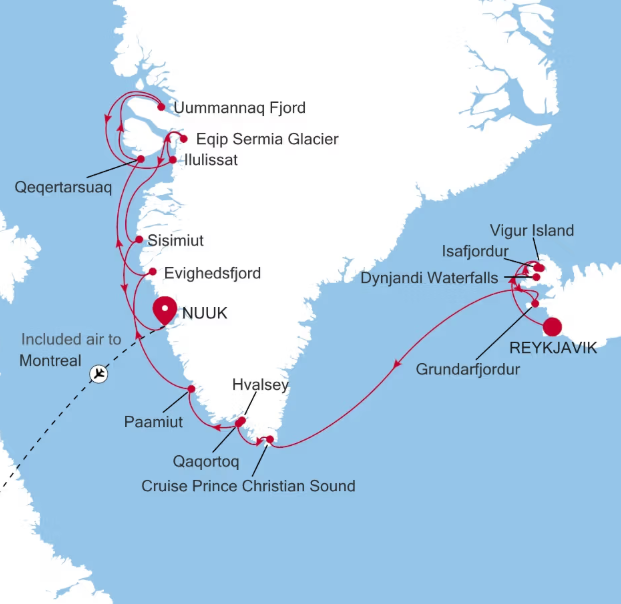 Expedition Island und Grönland