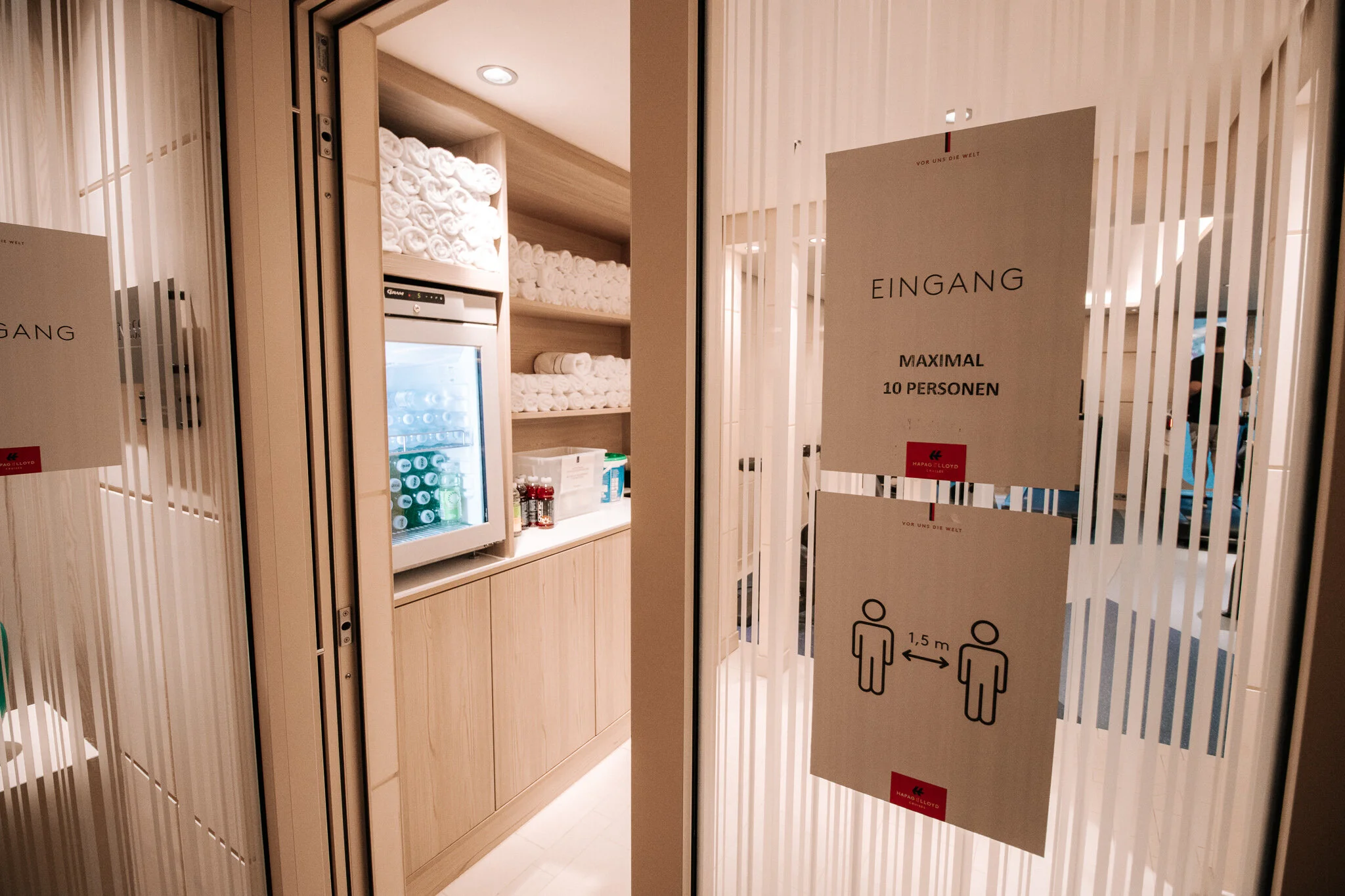 Abstand gilt auch im Fitness der EUROPA 2