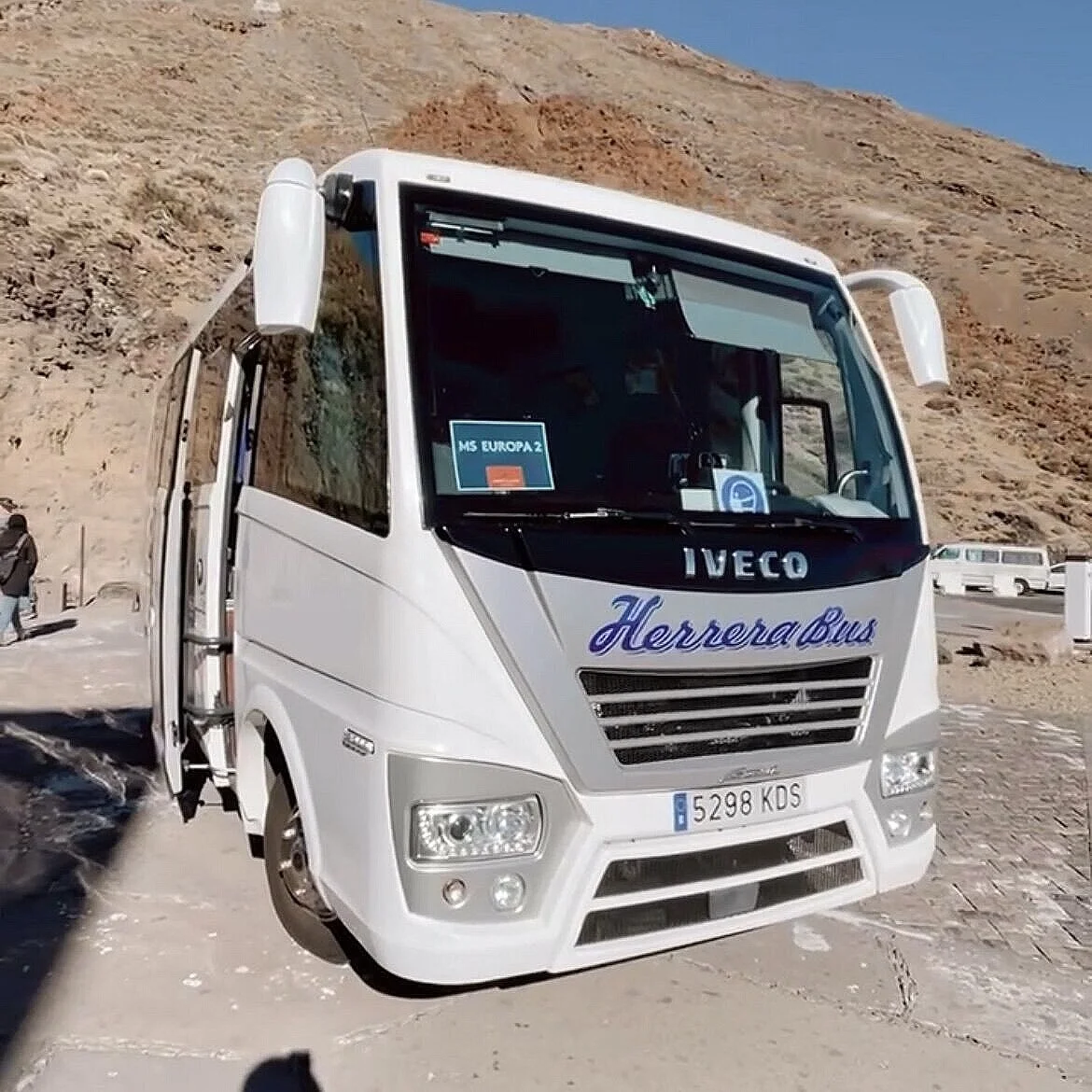 Unser eigener Bus für den Ausflug auf den Teide