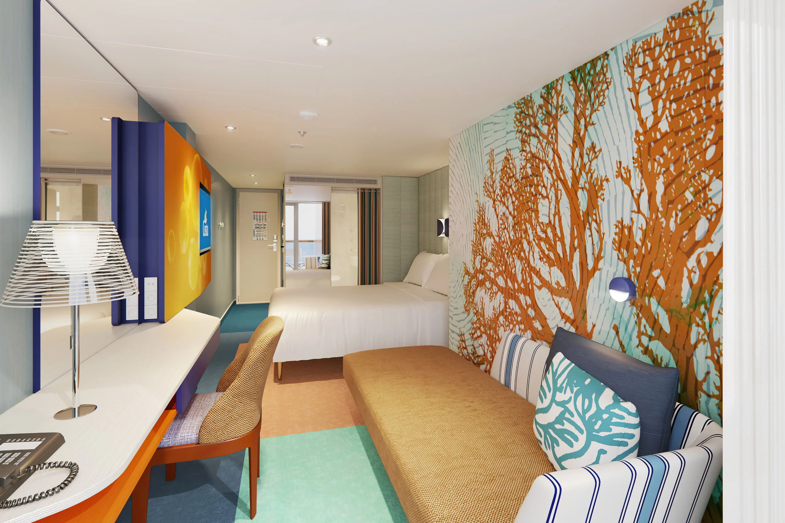 Eine Balkonkabine auf der Costa Toscana