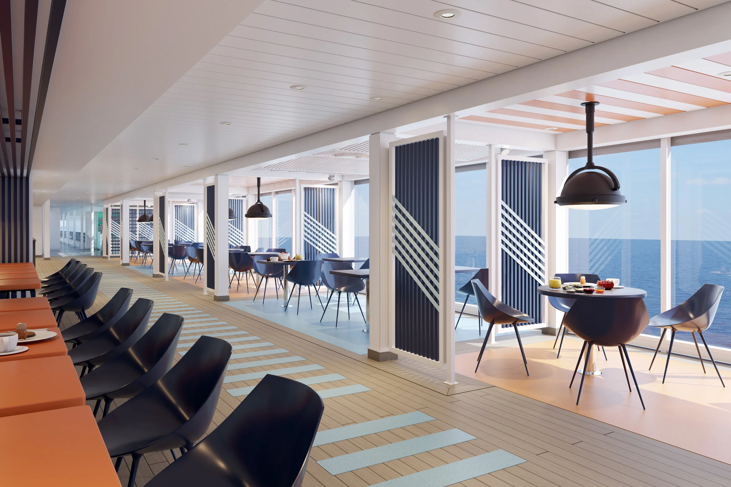 Ein Restaurantbeispiel mit Aussenbereich auf der Costa Toscana