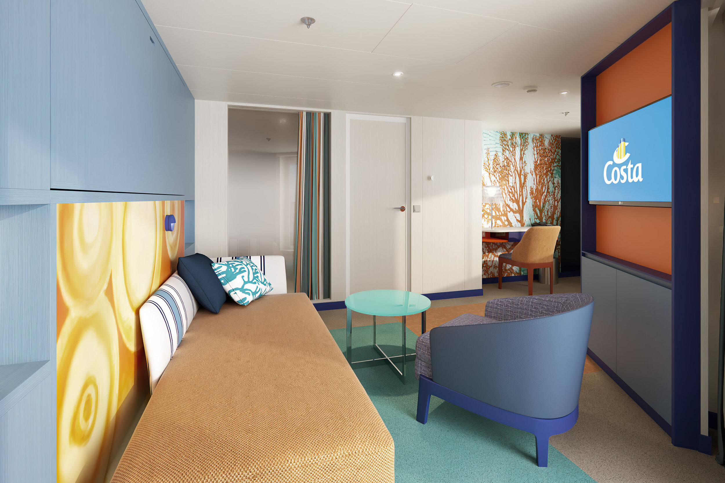 Eine Suite auf der Costa Toscana