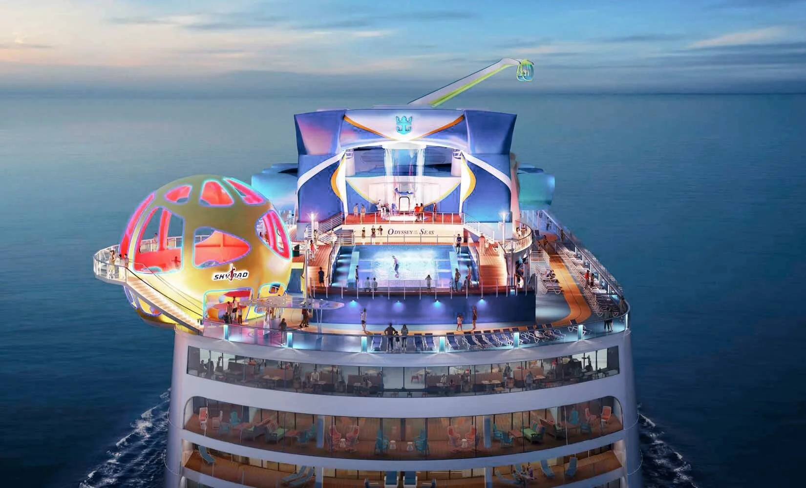 Die Odyssey of the Seas fährt diesen Sommer ausschliesslich für geimpfte Israelis ab/bis Haifa © Royal Caribbean