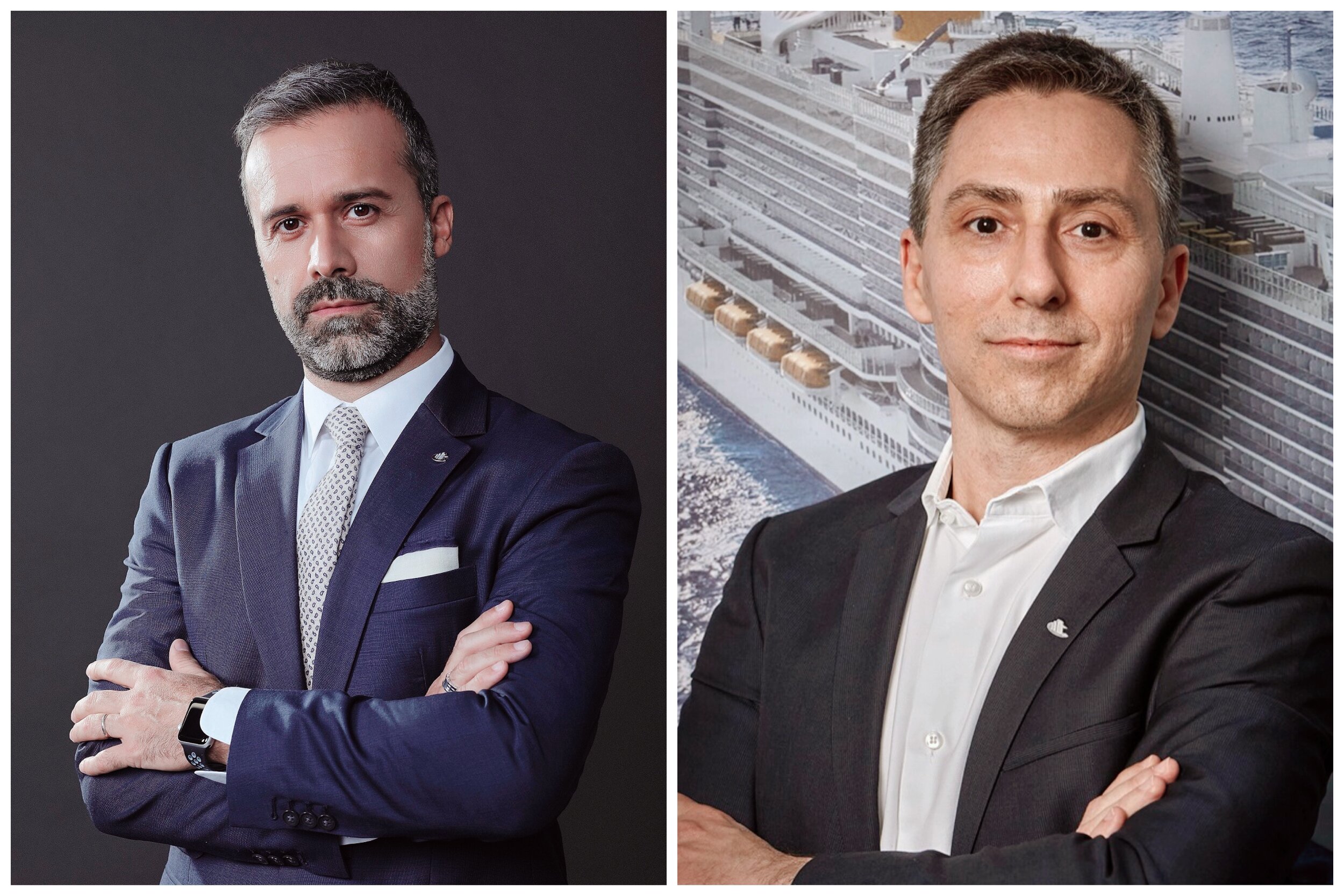 Mario Zanetti (Präsident Costa Crociere) und Roberto Alberti (CCO Costa Crociere).