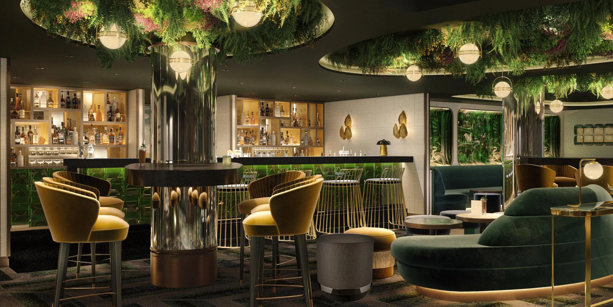 Die Chef’s Court Cocktail Bar auf Deck 8 der MSC Seashore.