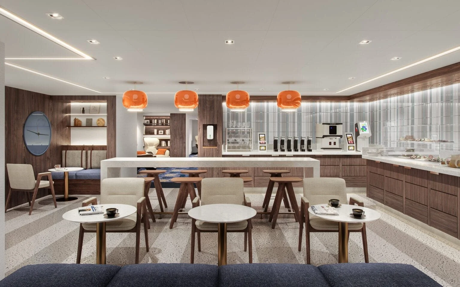  Die Studio Lounge an Bord. Exklusiv für Gäste der Studio Kabinen ©Norwegian Cruise Line 