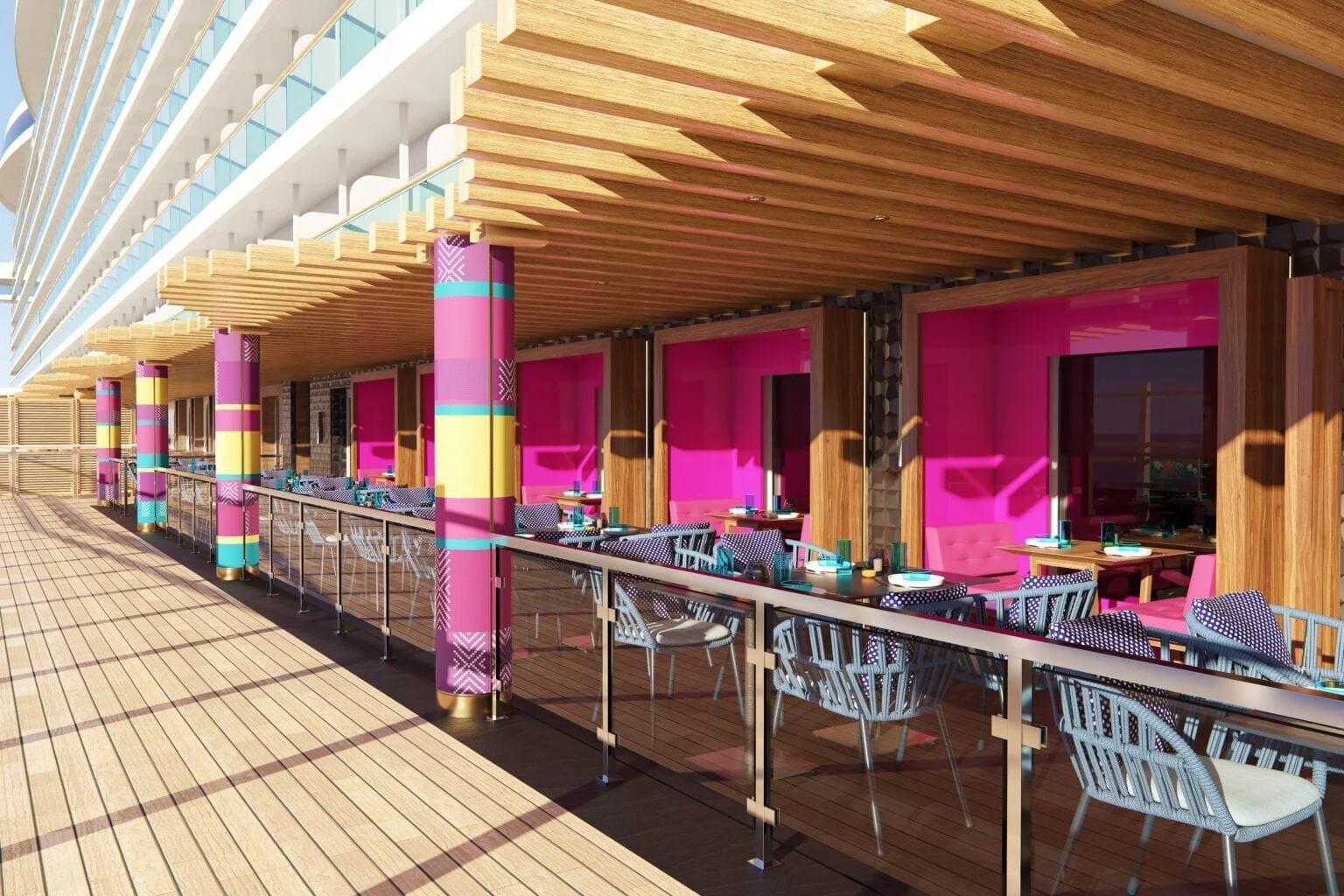  Der Aussenbereich des Los Lobos ©Norwegian Cruise Line 