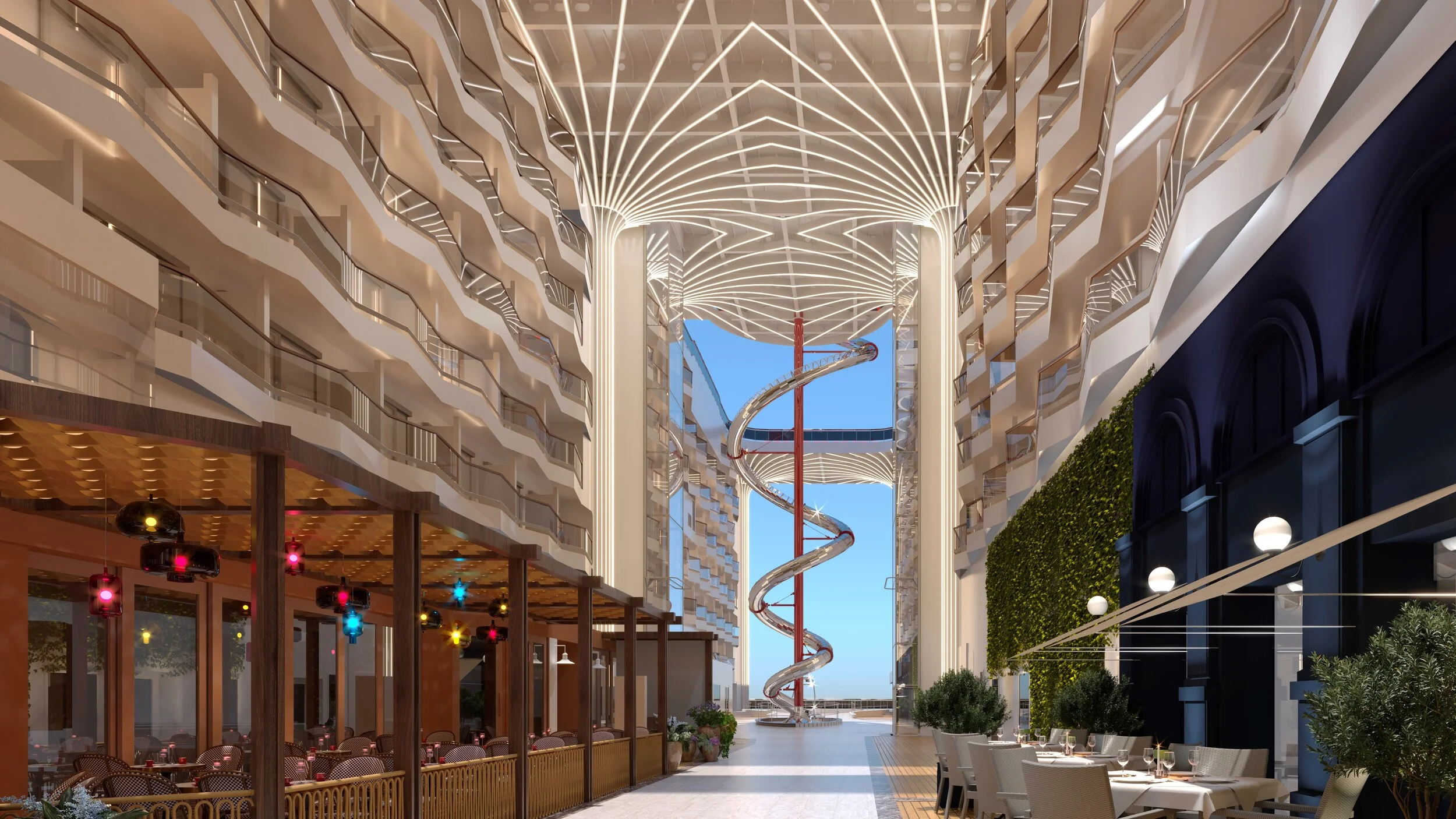 Die längste Rutschbahn auf See - nur auf der MSC World Europa