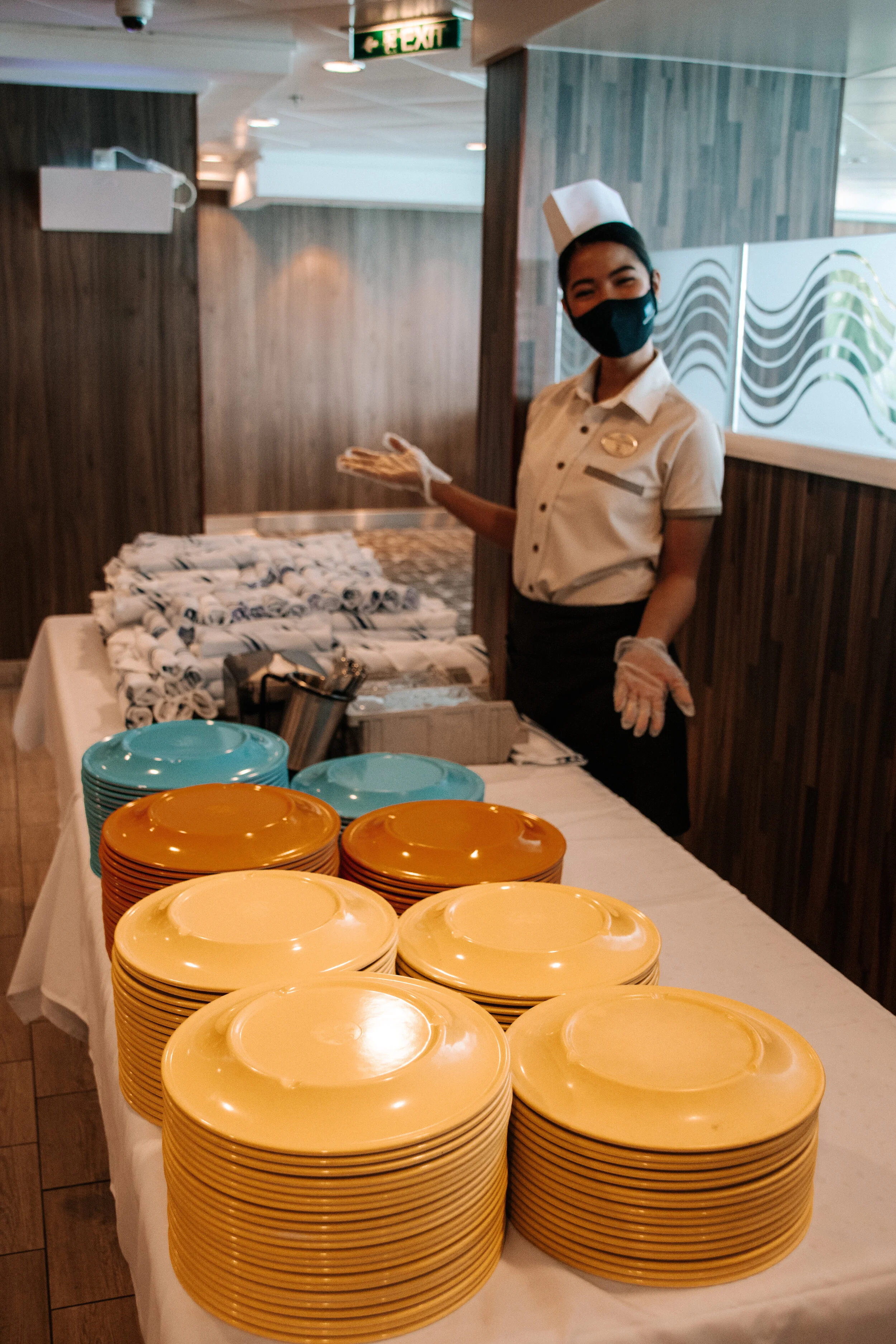 Das Buffetrestaurant wird aktuell noch bedient geführt.