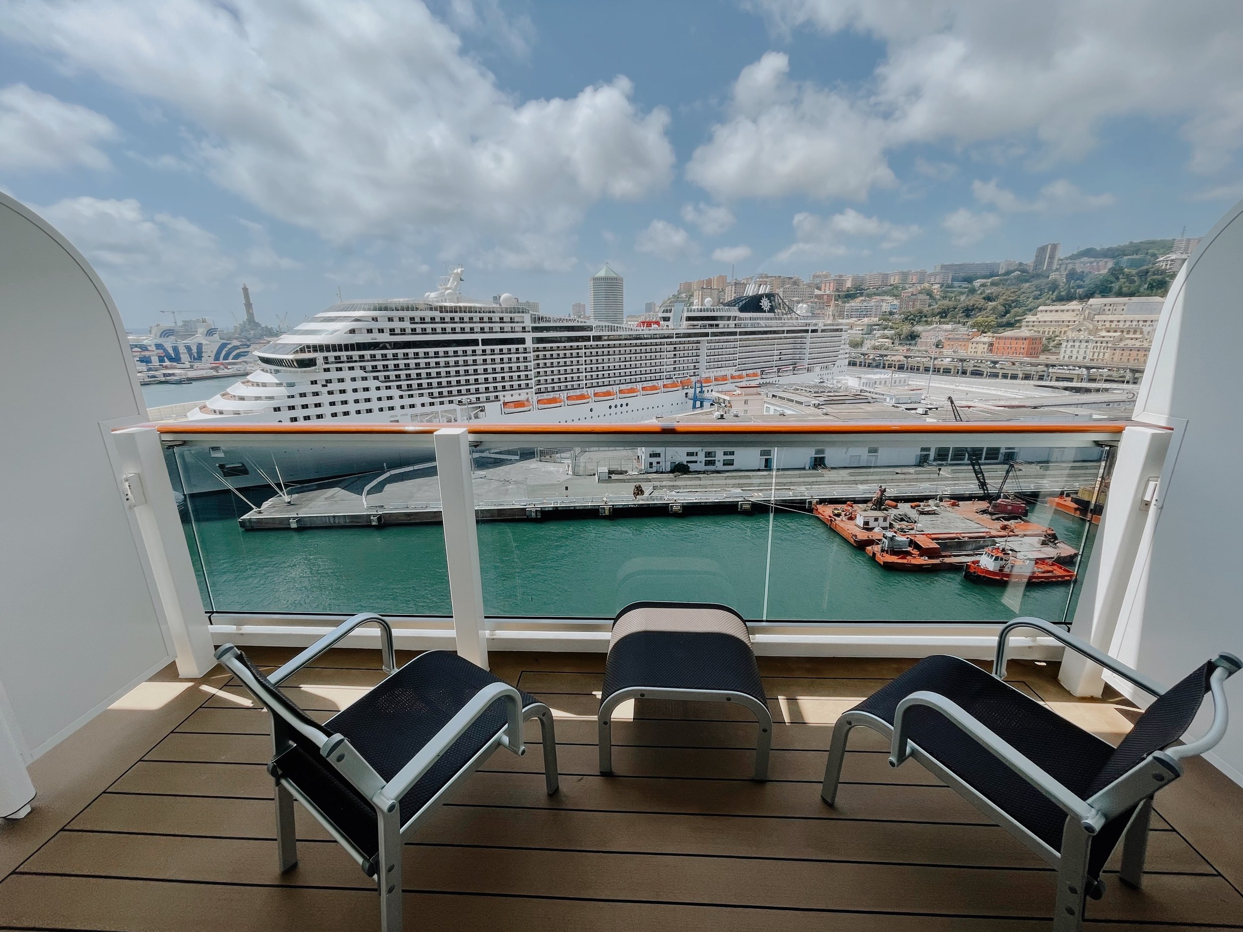 Yacht Club Deluxe Suite an Bord der MSC Seaside.