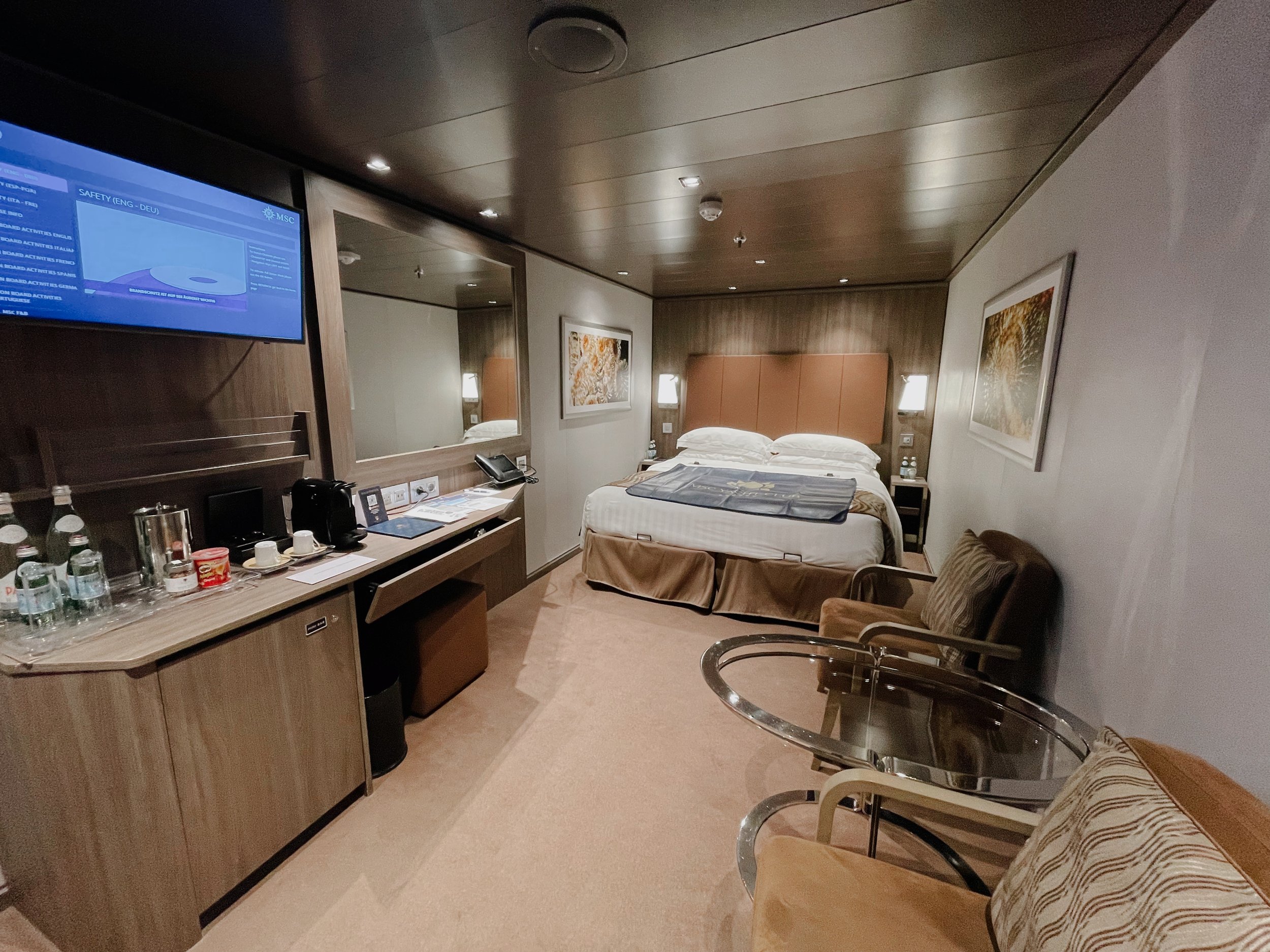 Yacht Club Innen Suite an Bord der MSC Seaside.