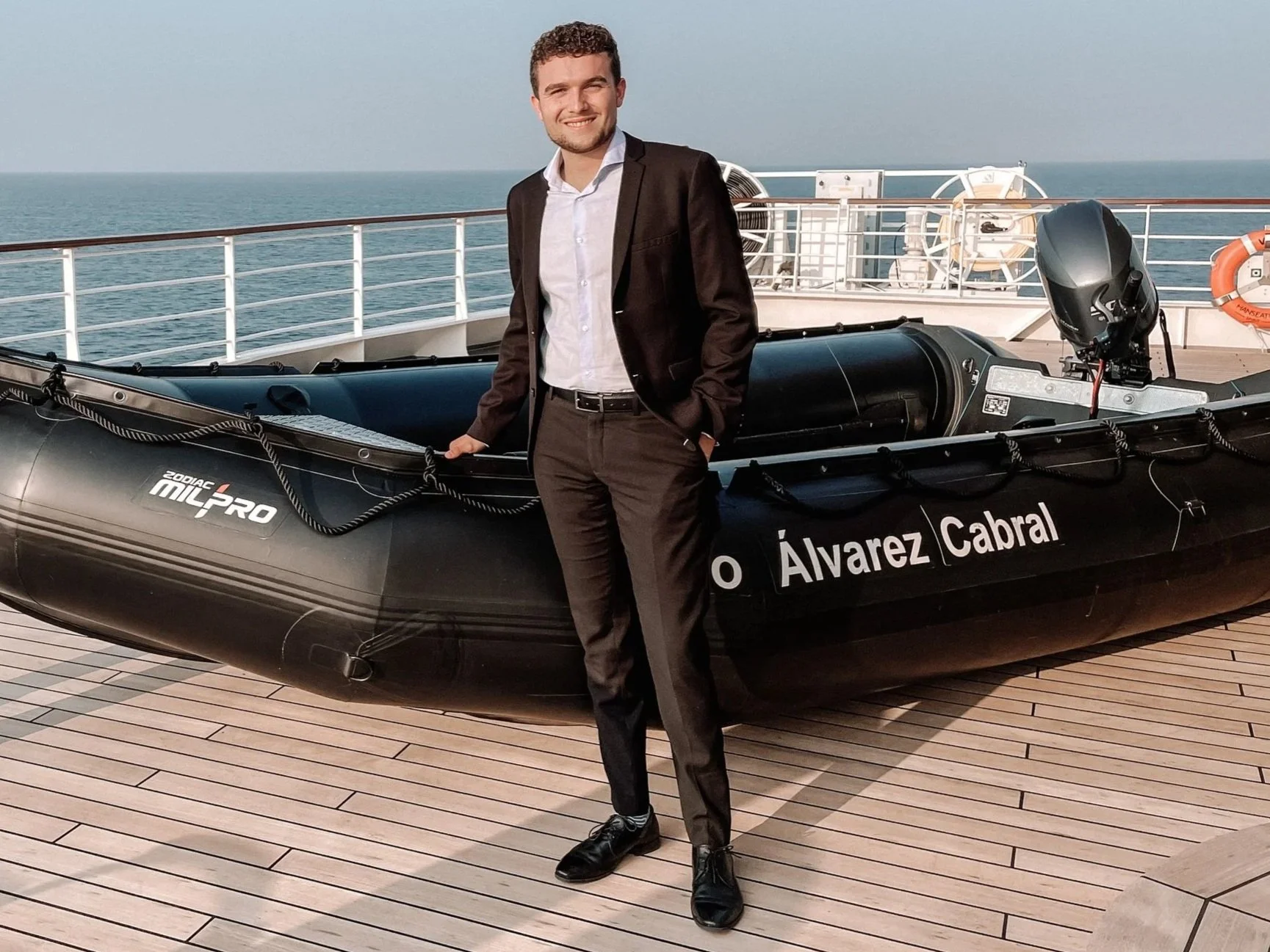Dario Cremona an Bord von HANSEATIC spirit
