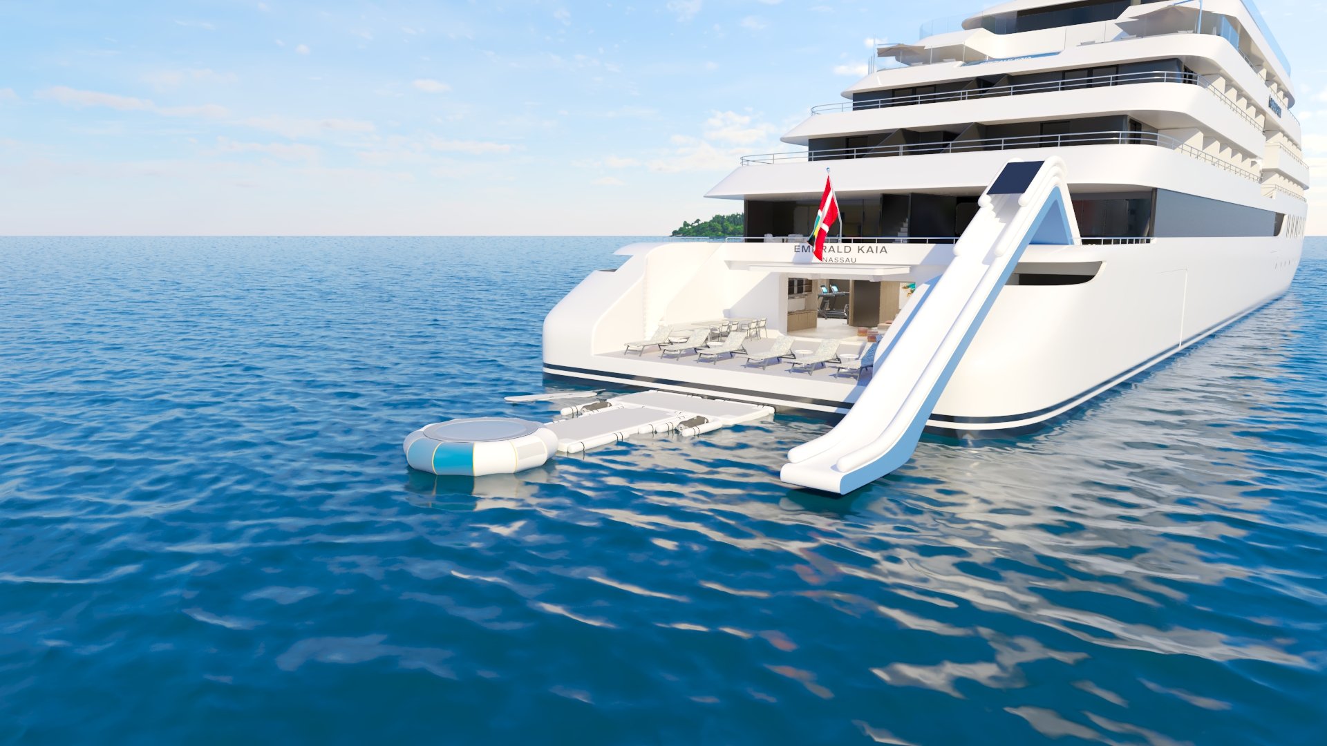 Marina Deck with water slide, Emerald Kaia_Â© Scenic Gruppe.jpg