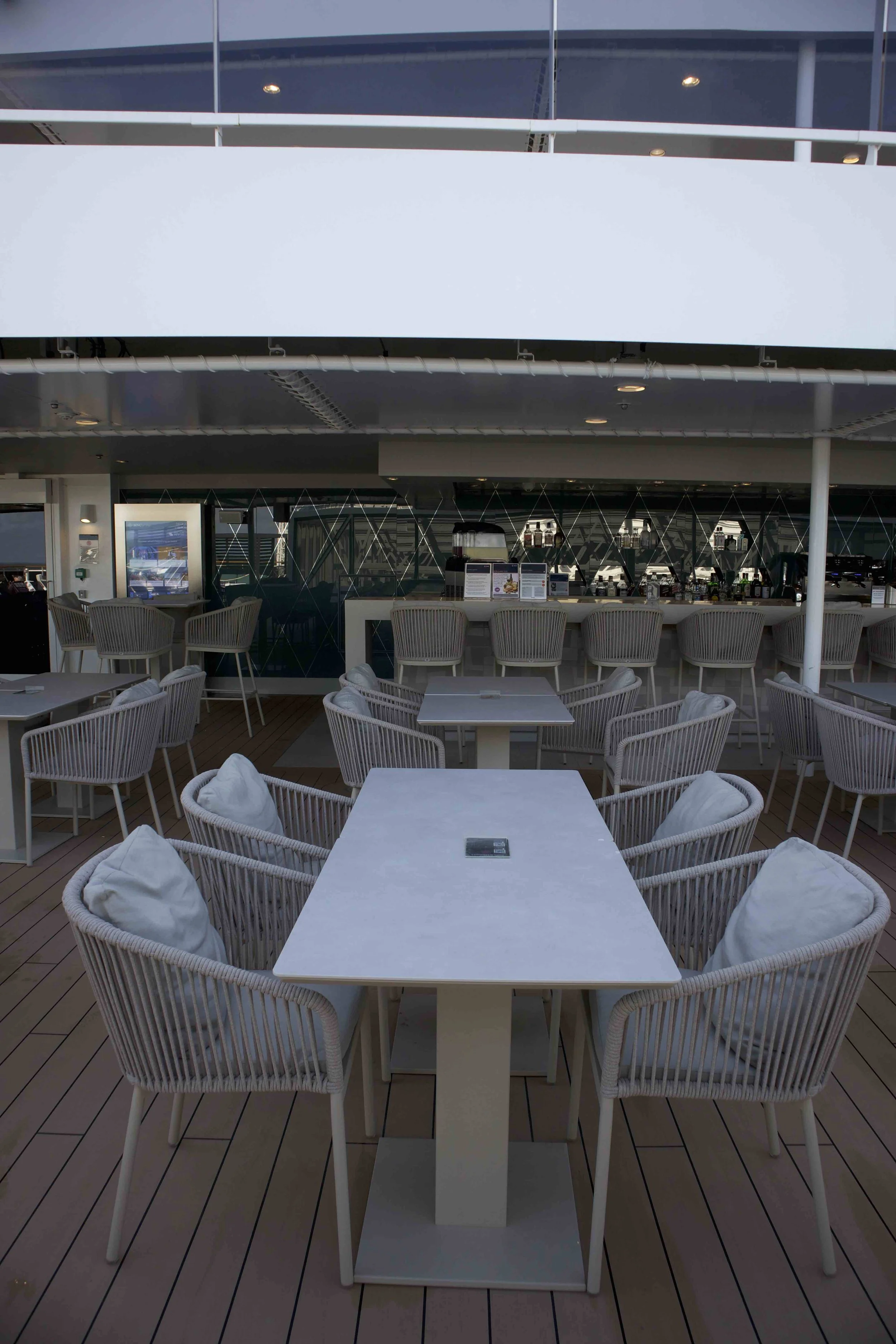 Das Aurea Sonnendeck auf der MSC World America. ©Dario Cremona