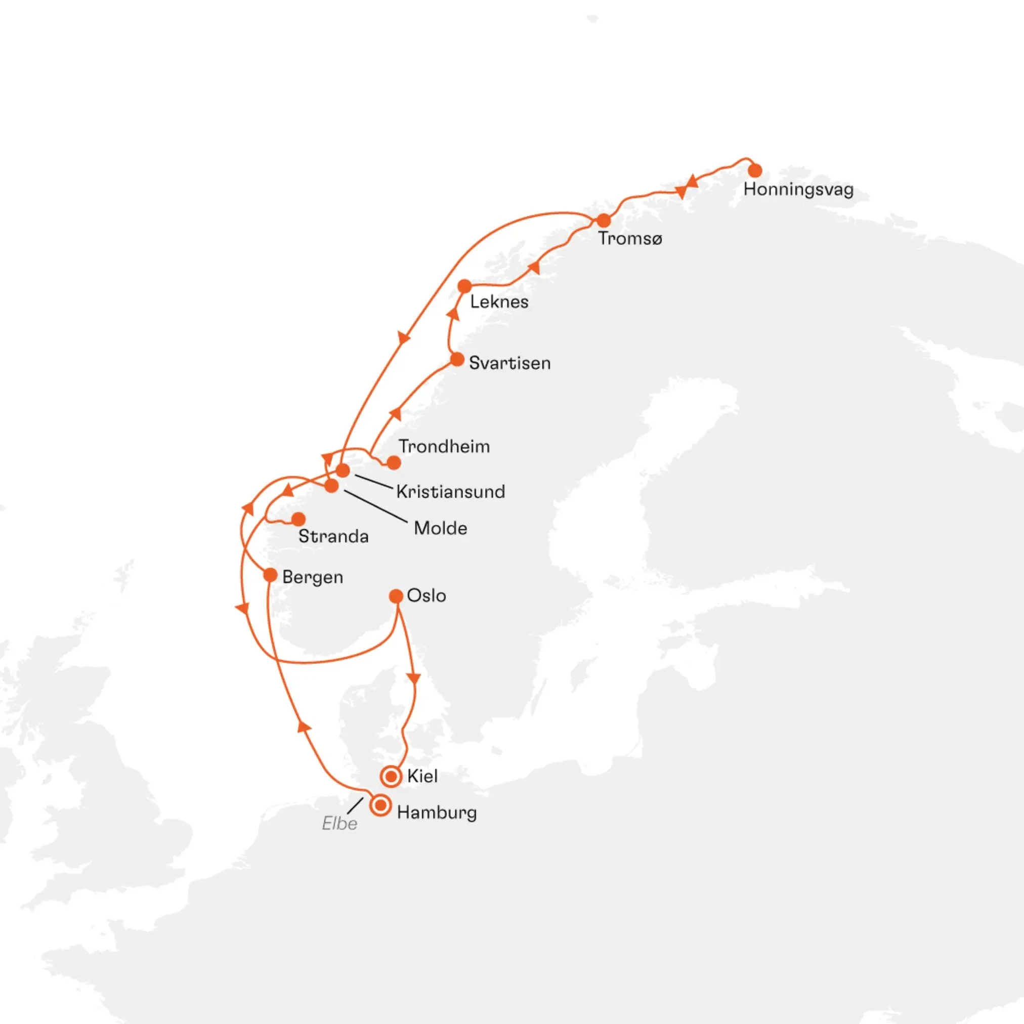 Norwegen Kreuzfahrt mit EUROPA 2 – Fjorde, Lofoten & Nordkap erleben