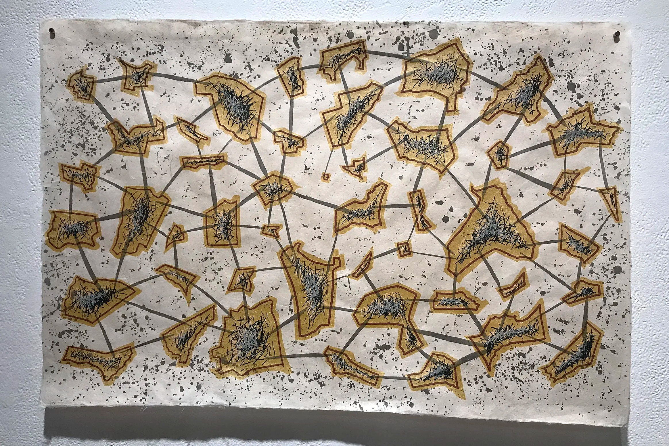 "Colonial Los Ángeles Deconstructed, serigraphy, 2019. 22x30 inches.