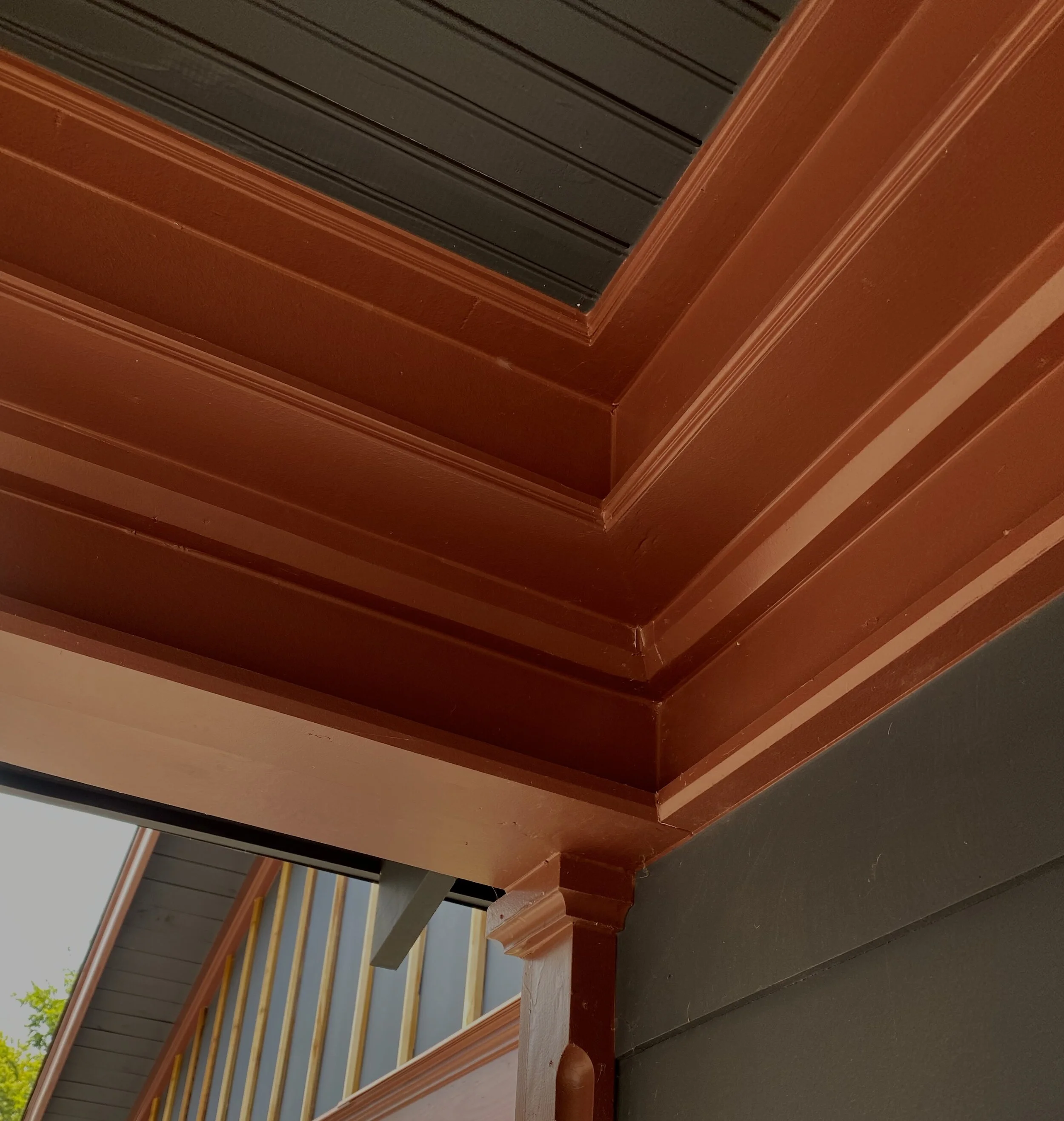 8 piece exterior crown molding, all milled in house from rough stock  