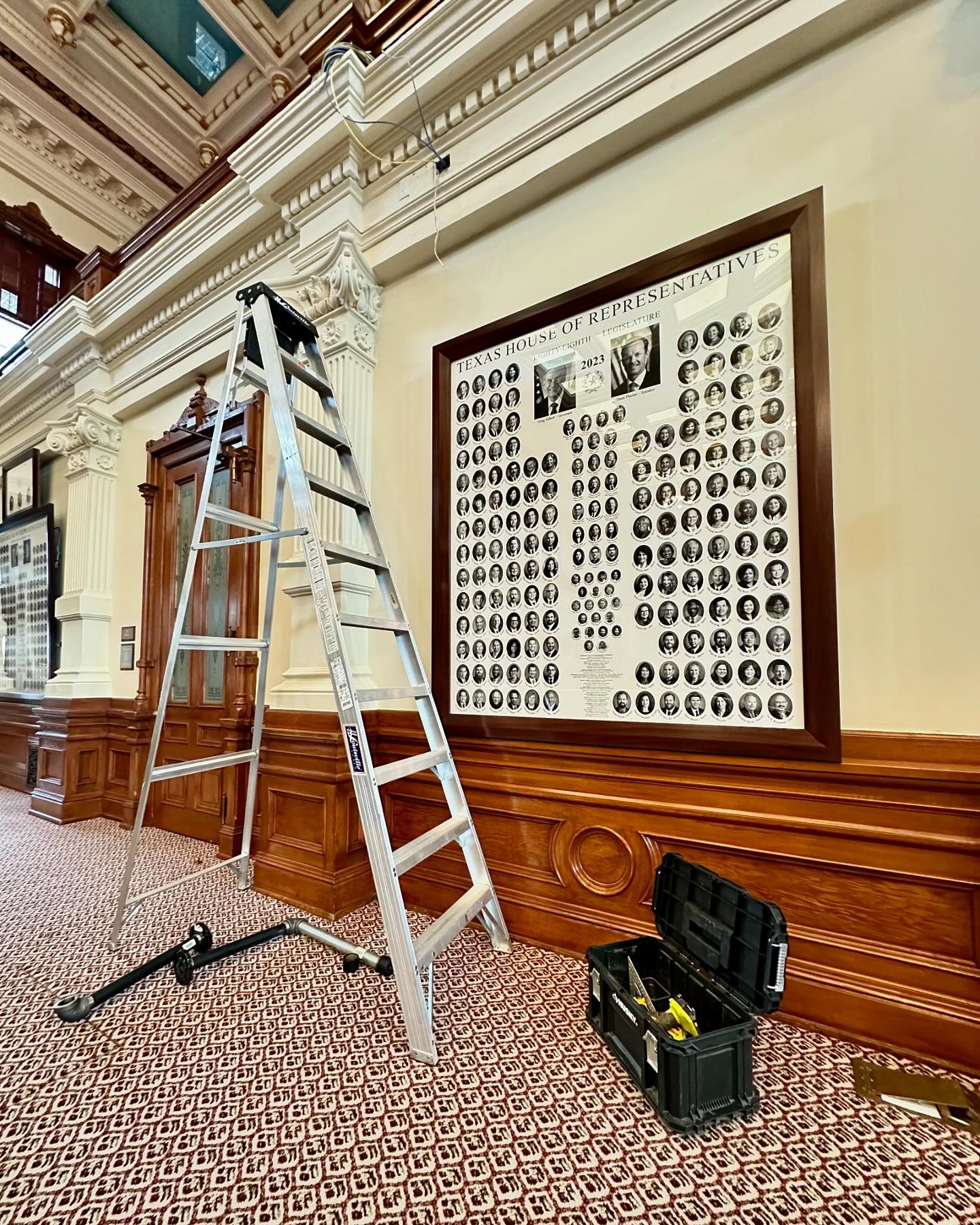 Proud to be spending this election day in the Texas House of Representatives. When the @texascapitol needs period construction, they call the crew at @craftsmancollectivecarpentry !!

#vote #vote2024 #tx #capitol #texascapitol #builder #historic #his